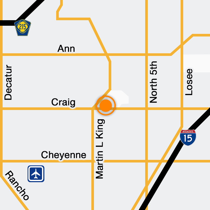 A map of the Culinary Health Center - Craig