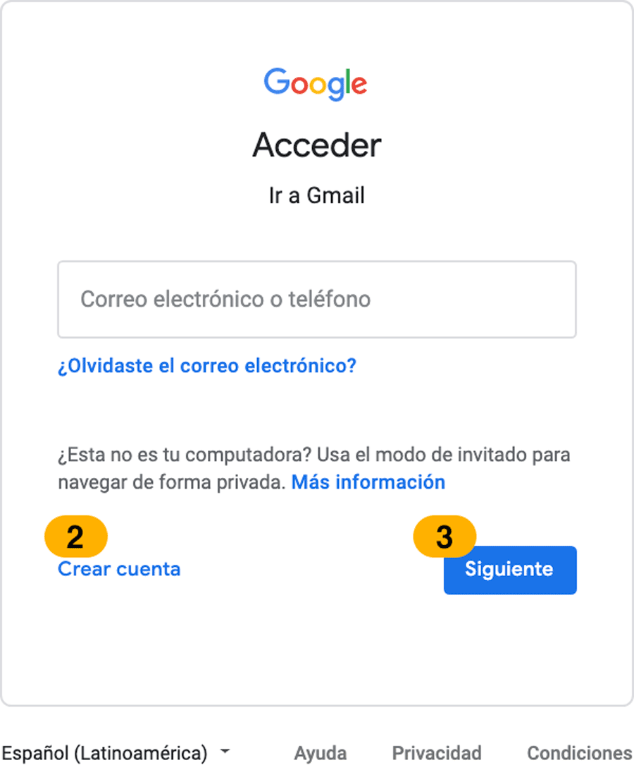 vía Remisión sector crear cuenta correo Impresionismo acuerdo Comprimido
