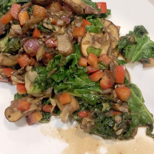 Sautéd kale with balsamic vinegar recipe